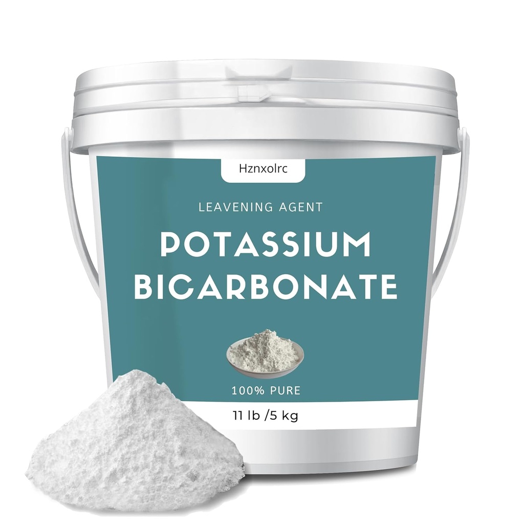11 lb Potasio Bicarbonato Powder, 100% Polvo de Bicarbonato de Potasio Puro, Bicarbonato de Potasio para Plantas, usado en la fabricación de vinos, pasteles, cookies y más