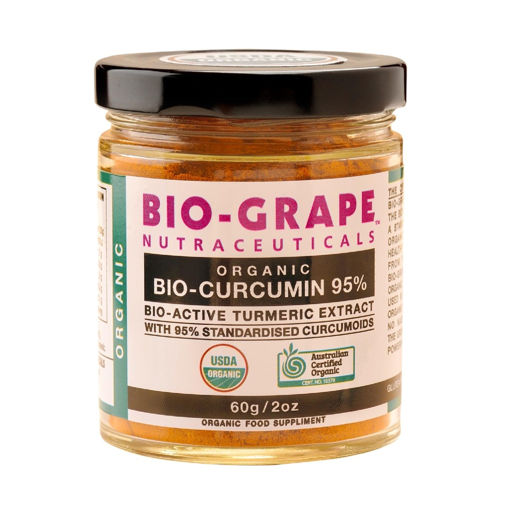 Extracto de la Curcumina Turmérica, 95% de bio antioxidante, USDA Orgánica Turmérica Polvo, dosis de 60g Curcumina, Suplementos para Soporte Conjunto y alta Absorción para Boost Immune Support.