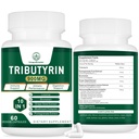 Suplemento Tributyrin - Butyrate Precursor para Gut Barrier Support, Leaky Gut Support, Digestion 60 Count