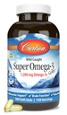 Carlson - Super Omega-3 Gems, 1200 mg Omega-3 ácidos grasos con EPA y DHA, suplemento de aceite de pescado noruego de caza silvestre, cápsulas sostenibles 300 Softgels