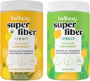 Bellway Super Fiber Powder + Fruit, Sugar Psyllium Orgánica Gratuita Suplemento de fibra de polvo para regularidad, Bloating Relief & Gut Health, Non-GMO, Pineapple Passion Fruit & Lemon Lime