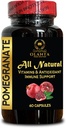 Extracto de granada - Extracto de granada Polyphenols Suplemento de apoyo conjunto de la inmunidad, Pre Workout para hombres y mujeres, No GMO granate - 1 botella 60 cápsulas