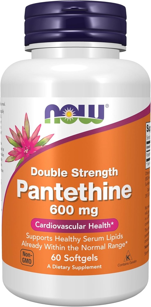Ahora Alimentos, Pantetina 600 mg, 60 Softgels (Pack de 2)