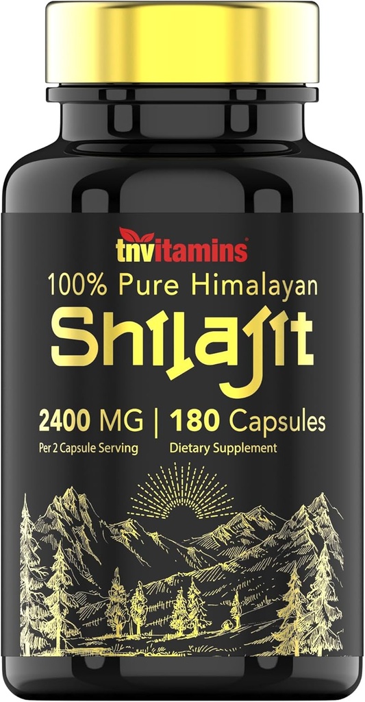 Shilajit Capsules 2400 MG - 180 Capsules Shilajit Capsules for Men ' Women ← Shilajit Resin Supplement TEN Three Month Supply!