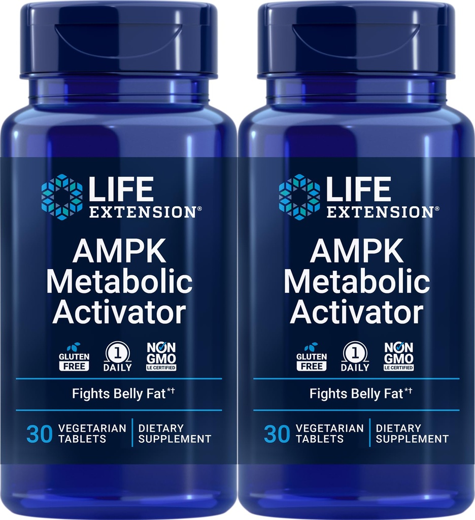 Extensión de vida AMPK Metabólico Activador 30 Tabletas (Pack of 2)