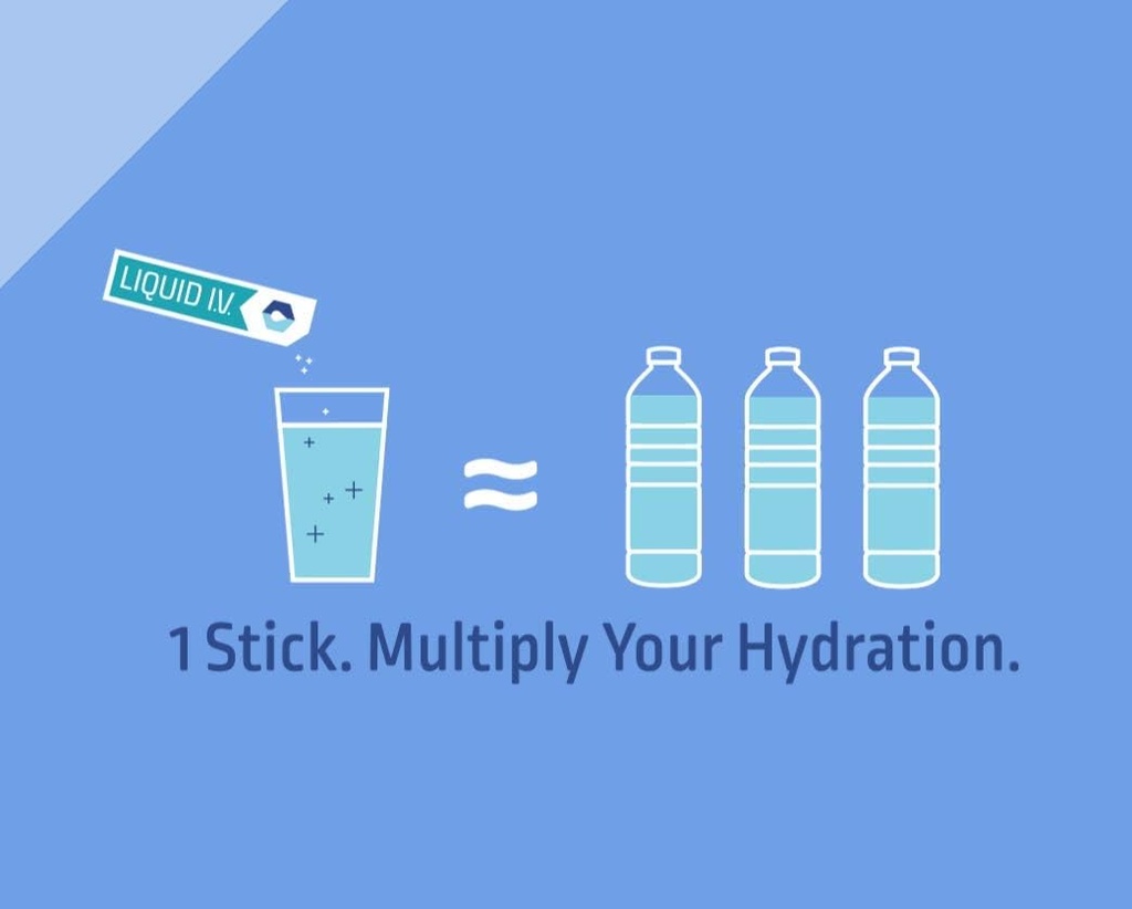 Multiplicador de hidratación líquido IV Variedad Pack electrolítico Polvo (6 Conde: Limón, Fruta de Pasión, Berry de Acai) Suplemento para mejorar su agua o bebida - Electrolitos líquidos I V para la deshidratación