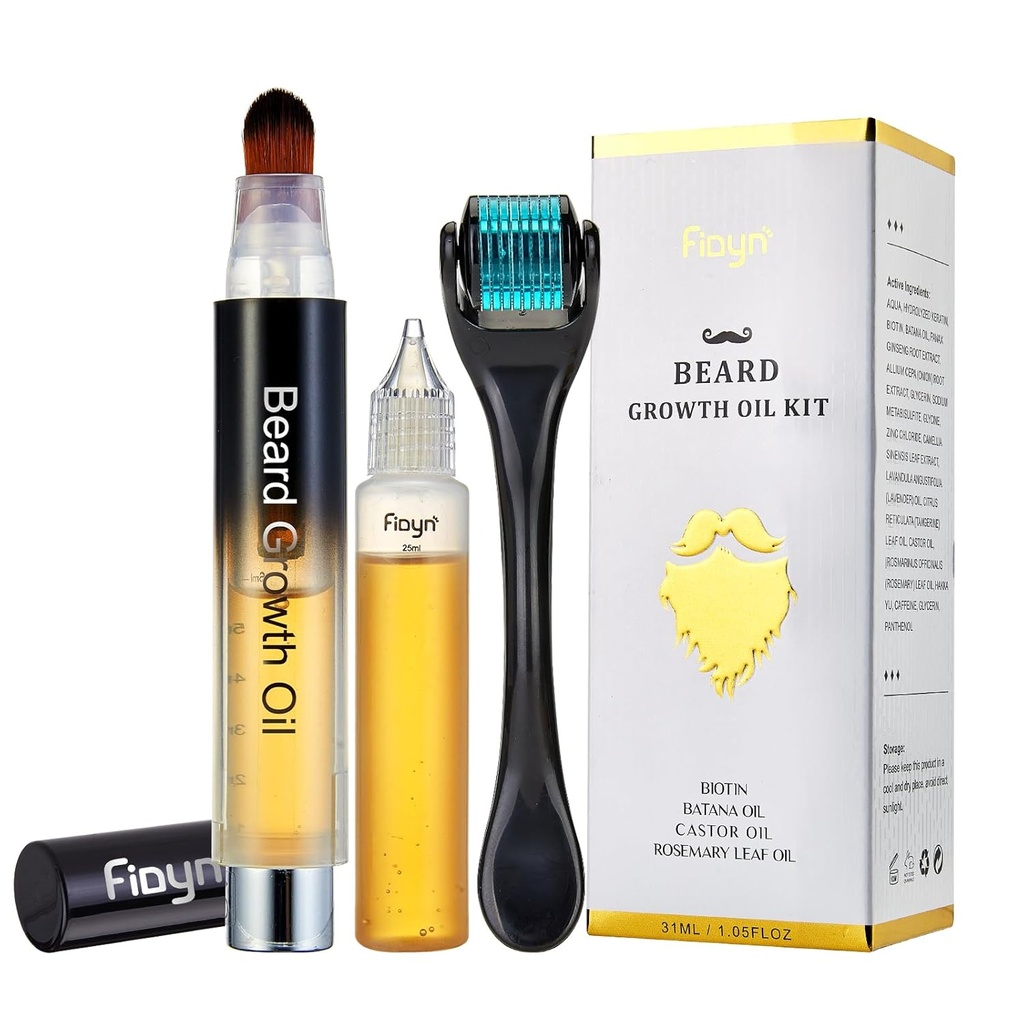 Beard Oil - Natural Care Facial Beard Oil Kit para Hombres
