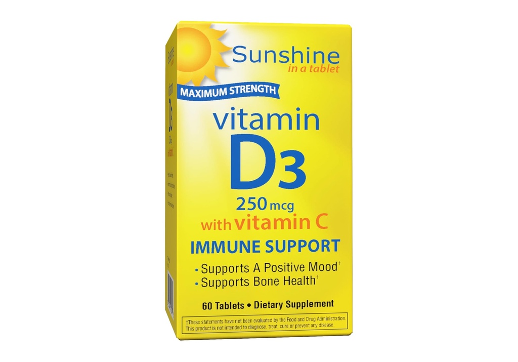 Vitamina D 10.000 UI, Huesos sanos y Fuertes, 30 Actuaciones