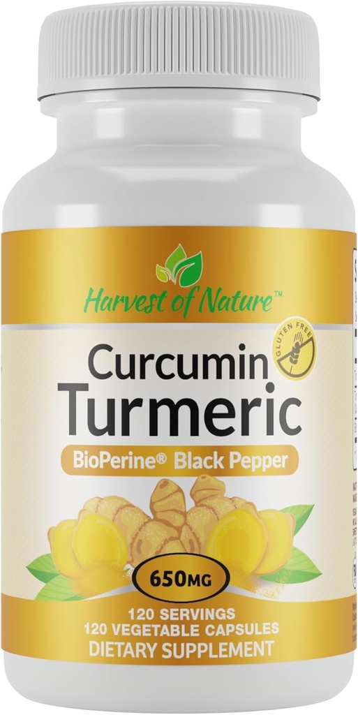 Harvest of Nature- Curcumin Turmeric, 120 Conde