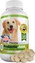 Probióticos increíbles para perros elimina la diarrea y el gas con el alivio de dolor articulado de cadera, 120 Chews