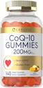 Carlyle CoQ10 200 mg Gummies Silencio 140 Conde ← Mango Pineapple Flavor  Vegan, Non-GMO, Gluten Free Supplement