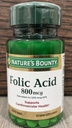 Bonoty Folic Acid 800 mcg Tablets Maximum Strength 250 Tablets (Pack of 9)