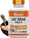 Mesas de latón de la avena Ø 365 Tabletas x 1.000 MG por Tablet ¦ Tablas de fibra de avena ← Soluble " Suplemento de fibra dietética Silencioso