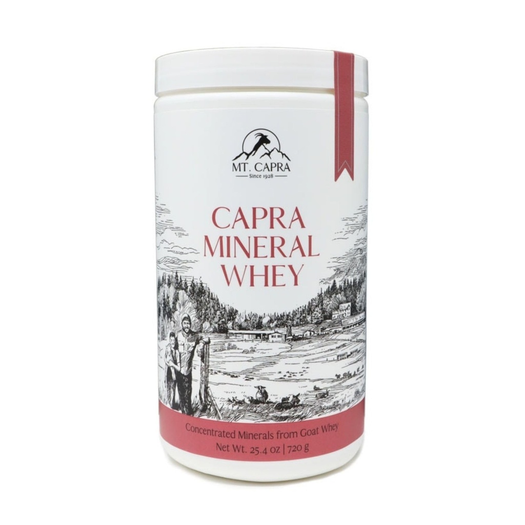 Mt. Capra Mineral Whey TENIDO A Whole Food, Bio-Available Mineral/Electrolyte Powder Suplemento de Goat Milk Whey, Rich in Potassium, Alkalizing TEN 28 Servings - 25.4 oz