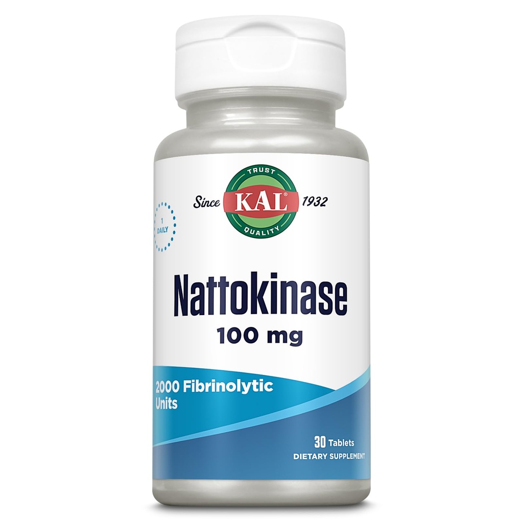 Kal 100 Mg Nattokinase Tablets, 30 Conde