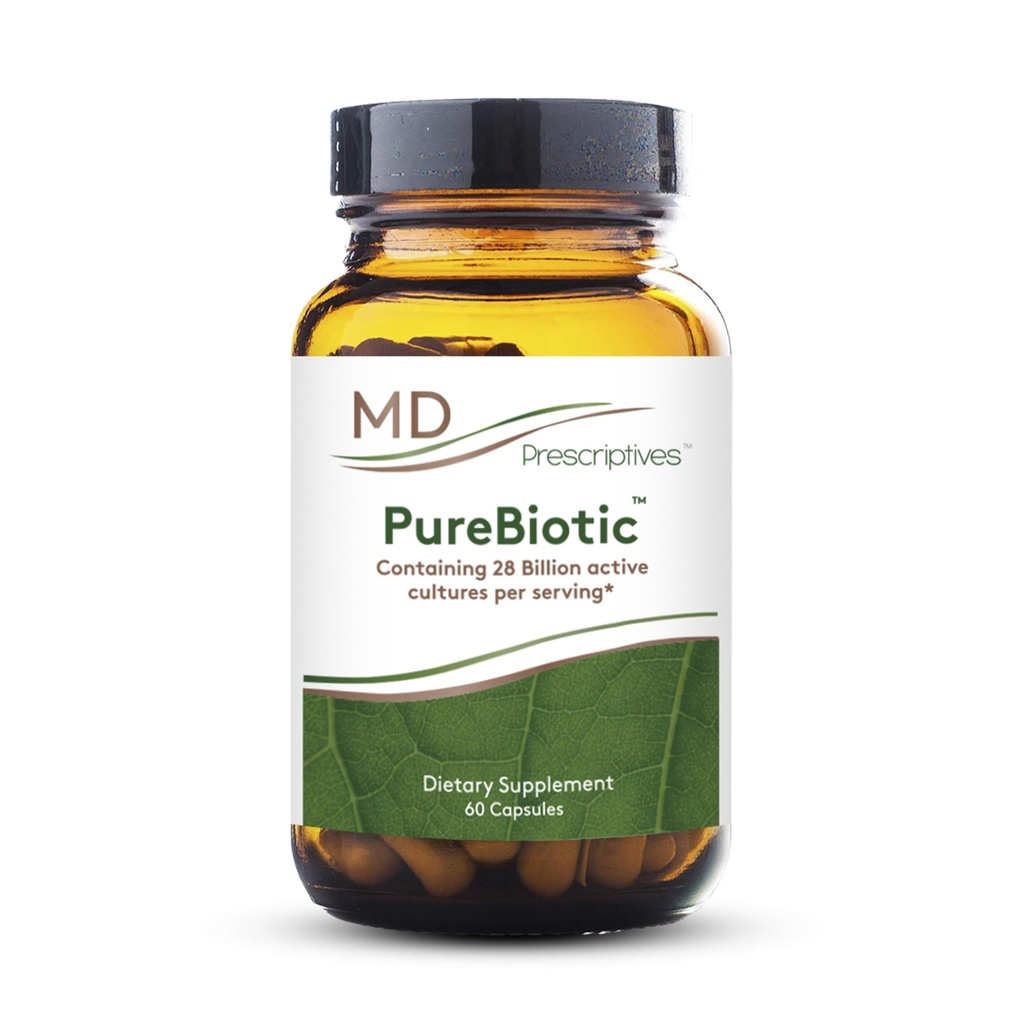 MD Prescriptives - PureBiotic - Suplemento dietético probiótico para la salud digestiva " Gut - 60 cápsulas
