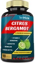 Citrus Bergamot Extracto Cápsulas con VitaminC, Berberina, Quercetina, Bromelaina, Echinacea, Black Pepper - 3 Meses de suministro, 90caps