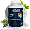 Melatonin Natural Sleep Aid, Theanine, 5-HTP, GABA, Mucuna pruriens, Phellodendron y Magnesium para Sleep & Stress Support, 90 Capsules 45 Days Supply - 7 in 1 Sleep Aid