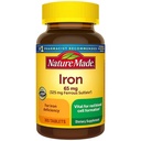 Nature Made Iron 65 mg (de Sulfato Ferroso) Tabletas para la formación de células rojas de sangre (365 ct.).