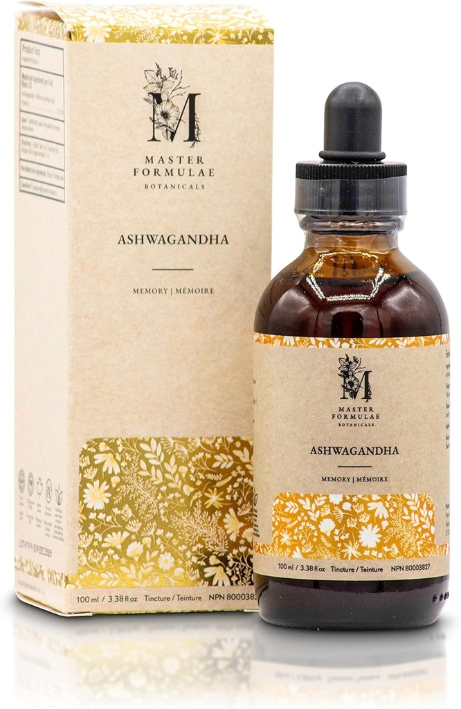 Master Formulae Ashwagandha Root Herbal Tintura 100ml ← Extra Strength Extra Strength Extract
