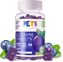 Glucosamine Chondroitin Gummies with MSM & Elderberry Extra Strength - Soporte conjunto, suplemento de apoyo antioxidante para adultos, hombres y mujeres.60