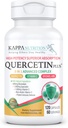 QUERCETIN PLUS, Quercetin 1000mg, Bromelain 500mg y Vitamina C 1000mg, (120 cápsulas), 3 en 1 de Bioflavonoides, soporta Immune, Cardiovascular & Respiratory Health, Seasonal Allergy Relief.