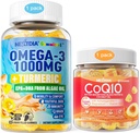 Omega 3 1000mg + Coq10 200mg Azúcar Gummies gratis