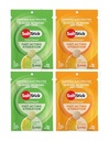 SaltStick FASTCHEWS® Resealable, Variedad 4 Pack de Tart Orange &amp; Zesty Lemon-Lime