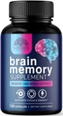 Plantillas de suplemento de memoria cerebral - 3X Nootropía de fuerza para la concentración, claridad y apoyo en foco - Vitaminas cognitivas de salud cerebral con Bacopa, fosfatilserina " DMAE, brote cerebral - 120 cápsulas