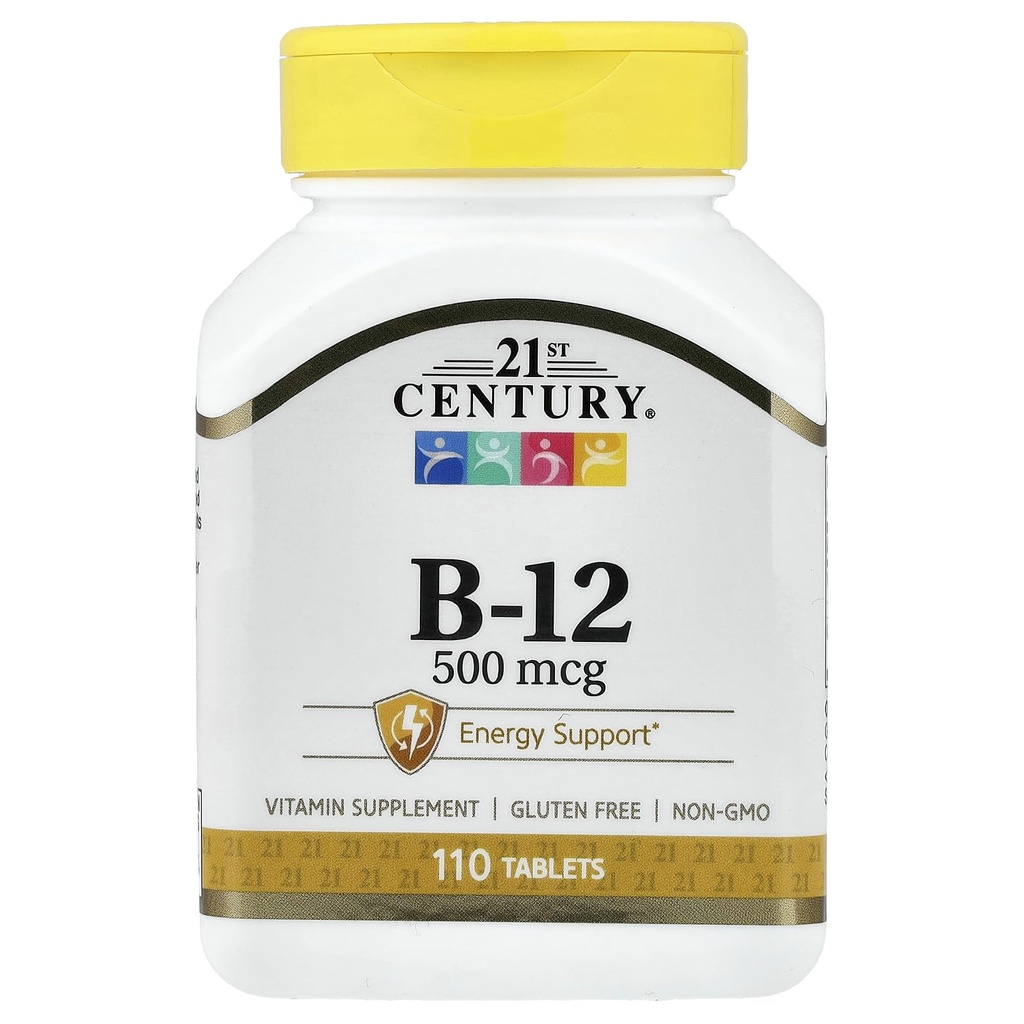 21st Century Vitamina B-12, 500 mcg, 110 Tablets