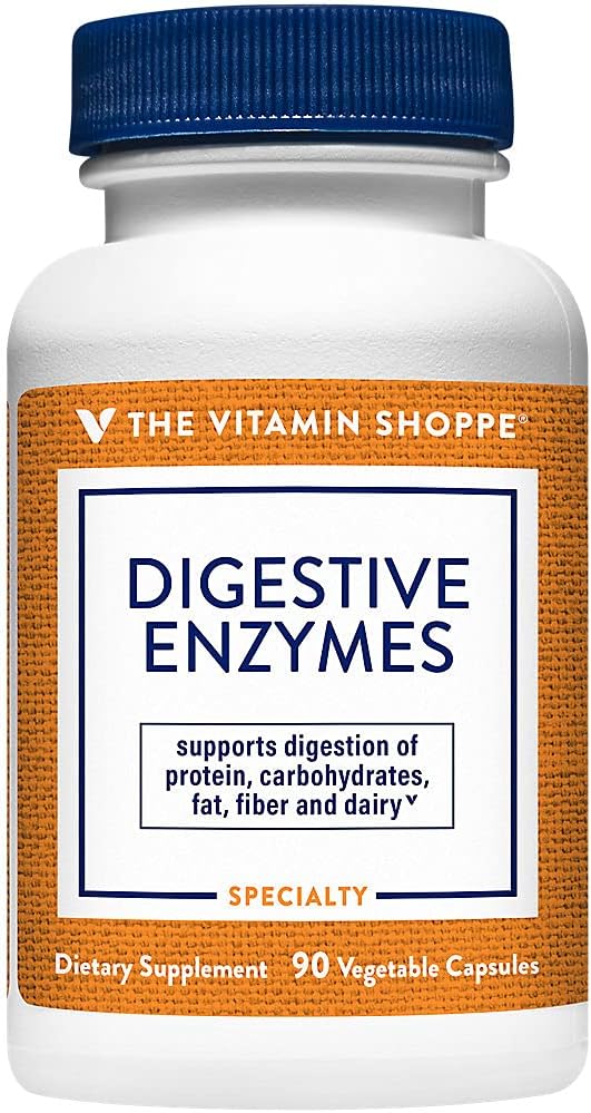 Enzimas digestivas - Fórmula Digestiva basada en plantas, promueve la digestión para ayudar a liberar nutrientes, la digestión Nutriente " Absorción (90 cápsulas vegetales) por The Vitamin Shoppe