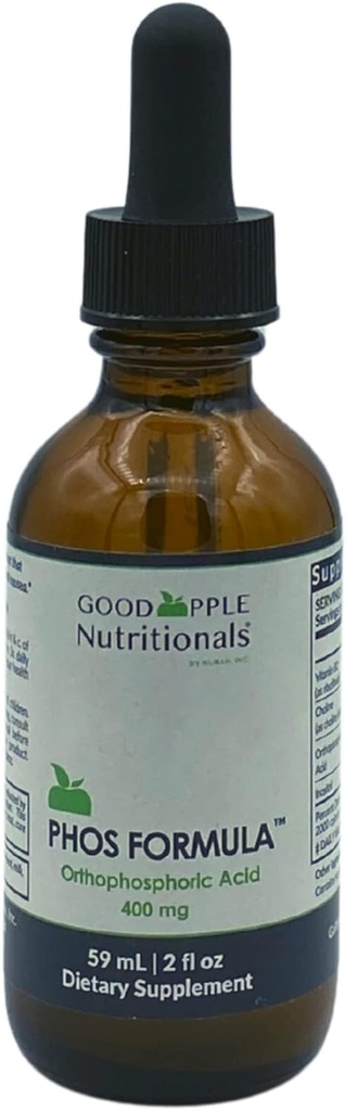 Phos Fórmula Silencio Nausea Silenciosos Apoyos Bone Health ← Phosphorus Suplemento líquido con Dropper Silencio 2 fl oz