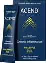 ACEND Medical Food Drink Mix Packets - Suplemento de apoyo a la inflamación, bebida de vitaminas w/probióticos " electrolitos, no GMO, libre de gluten, sabor a piña sin azúcar - 5.8g Packets (15 dosis)