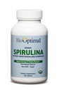 BioOptimal Organic Spirulina Tablets - Organic, Non-GMO, No Additives or Fillers - 500mg Premium Quality Suplemento dietético con Vitaminas, Minerales, & Antioxidantes (120 Tablets)