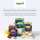 Organifi Sunrise to Sunset Power Box (9.5 Oz. Cada uno) - Organic Superfood Powder - Green Juice, Red Juice, Golden Milk- 30-Day Supply - Vegan