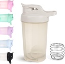 D.Y.A 16oz Botella de Shaker,Botella de Shaker de Protein para Protein Shakes, Botella de Shake para Pre Workout y Viajar a Go,BPA Gratis &amp; Easy Clean Protein Shaker Bottle,Grey