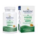 Naturales nórdicos Omega Vision, Lemon - 60 geles suaves - con Zeaxanthin y FloraGLO Lutein, para ojos sanos y visión - 30 servicios