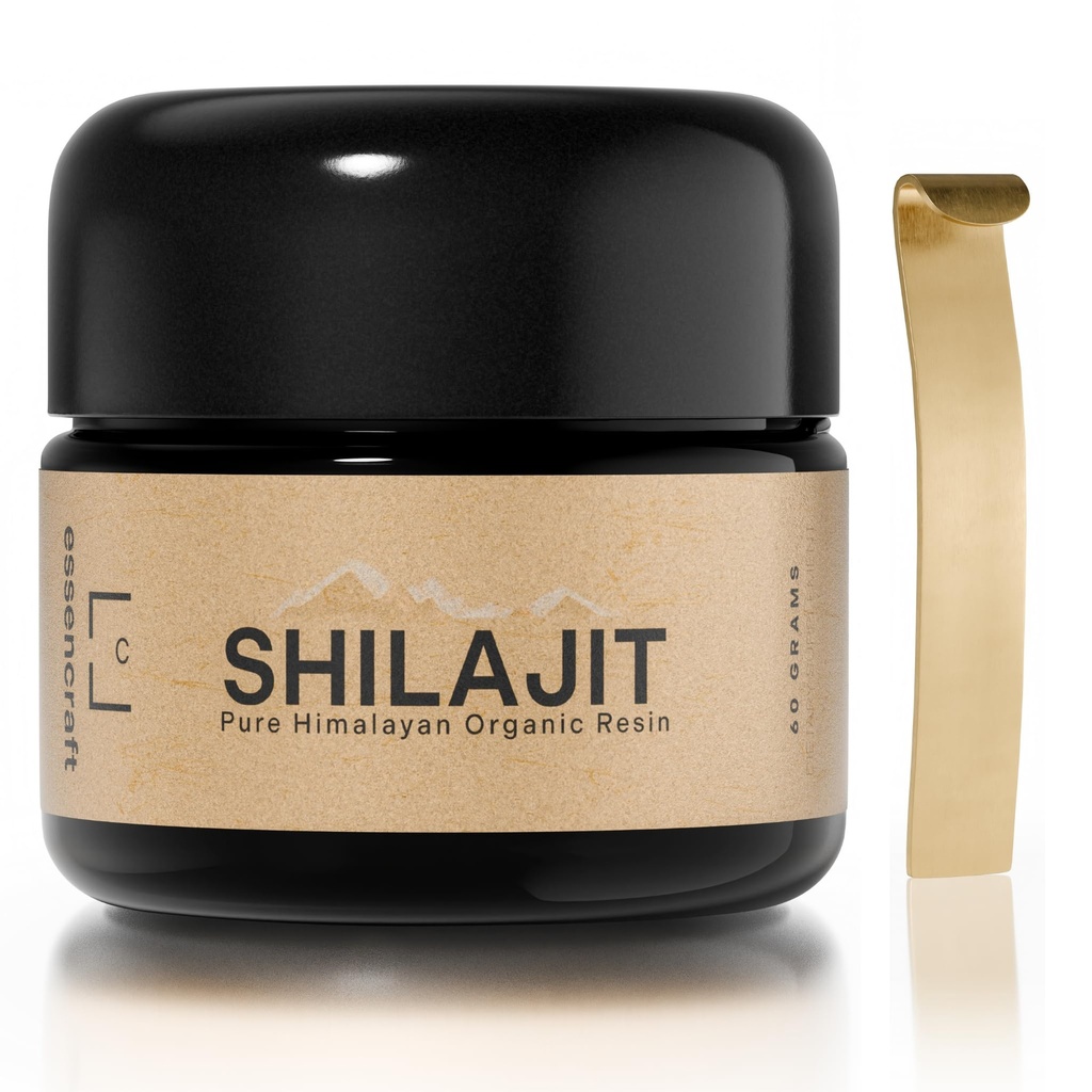 Himalayan Shilajit Resin - 500mg Max Potency, Lab tested Pure Shilajit for Men and Women, 85+ Trace Minerals Fulvic Acid, Immune Support, Energy & Cognitive Performance, 4 Month Supply, 60g