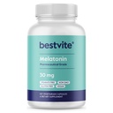 BESTVITE Melatonin 30mg (120 cápsulas vegetarianas) - No Stearates - Vegan - No GMO - Gluten Gratis - High Dose Melatonin