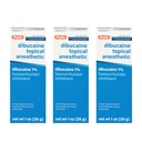 Rugby Dibucaine Topical Anesthetic 1% Hemorrhoid Ointment - Crema de alivio de dolor para picar y quemar, Tratamiento de hemorroides, Anti Itch Cream 1 Oz (3 Pack)