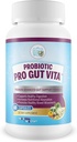 Probiótico Pro Gut Vita - Gut Health Support Probiotic & Vitamin Formula - Promover la Digestión Saludable, Absorción Nutriente, Movimientos Bowel - Ayuda a mejorar el microbioma Gut para beneficios adicionales de salud