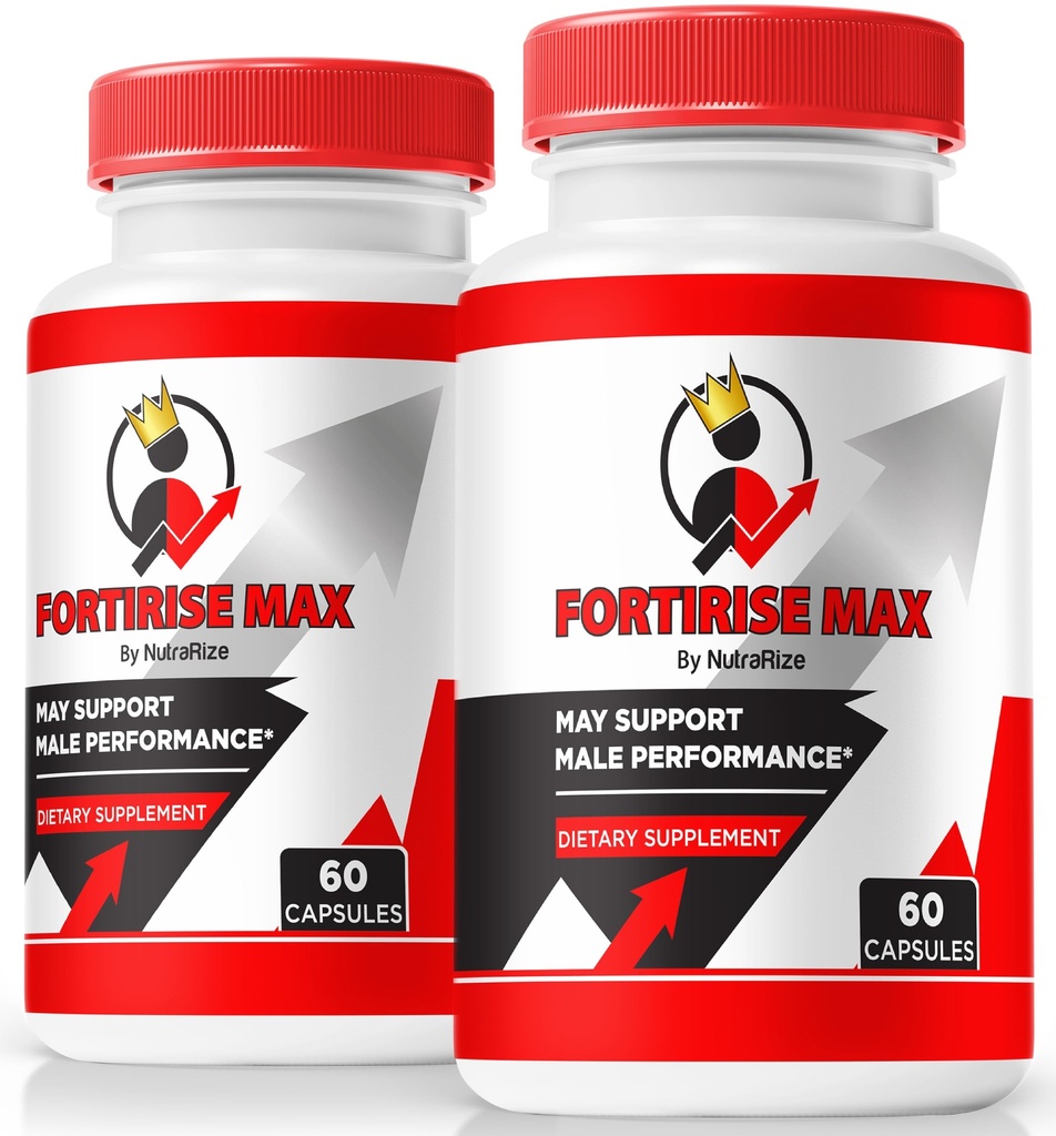 (2 Pack) Fortirise Max, Oficial Fortirise Max for Men - Supports Stamina and Energy Levels, All Natural Formula to Support Performance and General Health, Fortirise Max Pills Review (120 Capsules)