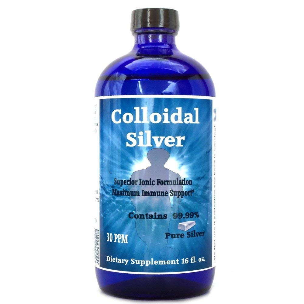 Superior Plata 30PPM 16 fl oz Ionic Plata Hecho con 99.99% Plata pura