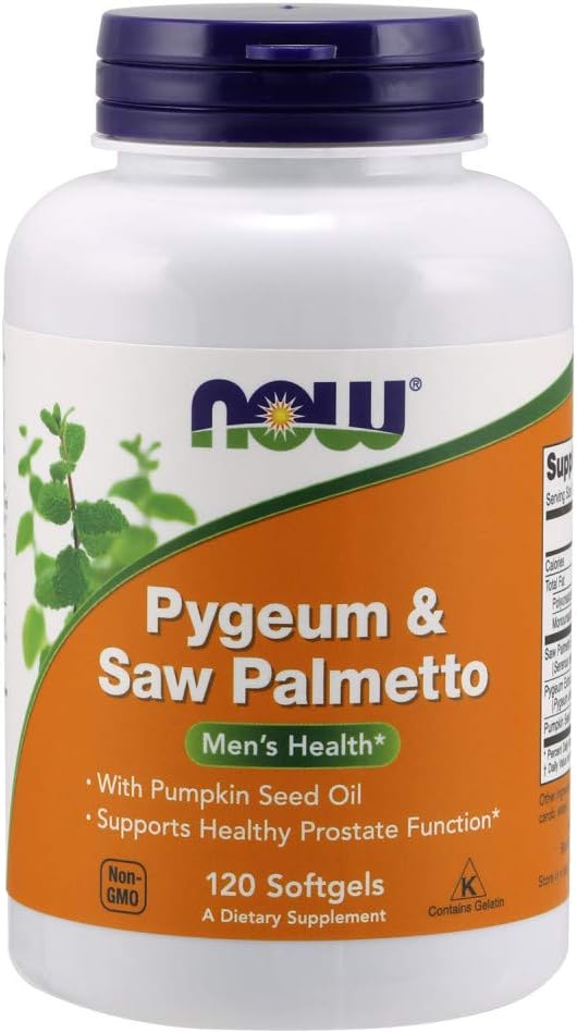 AHORA Foods Pygeum & Saw Palmetto 120 Softgel (Pack of 2)