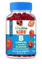 Complejo libre de vitamina B para niños TENIDO B-Complejo con vitamina C soporta Gran Tasting VIT B Complejo Vitaminas TENIDO Energía y Nerve Soporte para niños B Complejo de vitaminas para niños y niñas