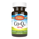 Carlson - Co-Q10, 100 mg, producción de energía y función cardíaca, 60 Softgels