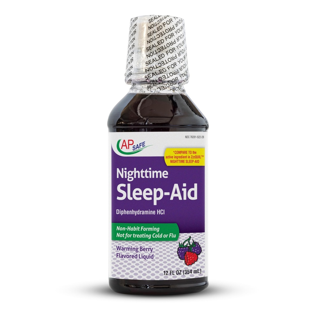 Líquido para dormir nocturno para adultos, seguro AP