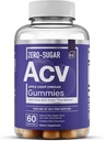 Elementos esenciales Cero Azúcar ACV Mangas de vinagre de manzana de “La Madre” - Mangas de ACV vega naturalmente con Chromium 60 Conde