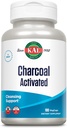 KAL Charcoal, Activeted Coconut Shell 280mg tención 100ct