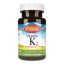 Carlson - Vitamina K2 MK-7 (Menaquinone), 45 mcg, soporte de huesos, biodisponibilidad de calcio, vitamina K2, vitamina K-2, 90 Softgels